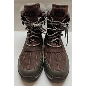 UGG Eliasson Waterproof Winter‎ Boots Stout Brown Leather 1017271 Mens 12
